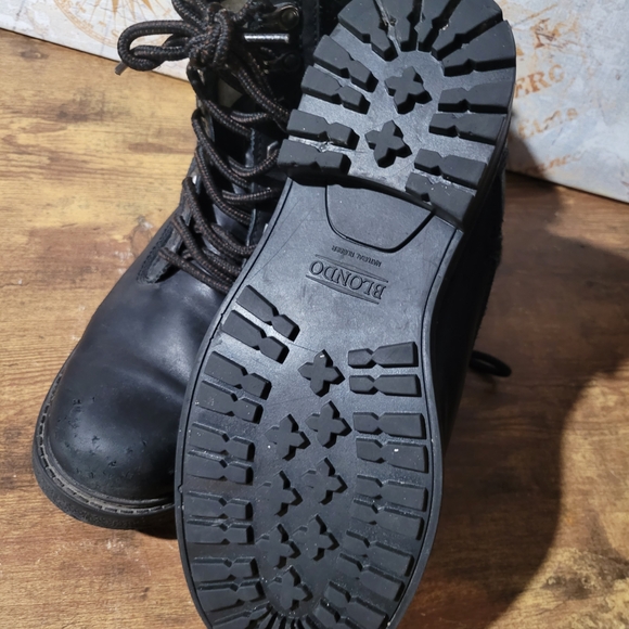 Blondo Men's Jasper Black Leather Lace-Up Boots. Size 9.5 - Picture 8 of 11
